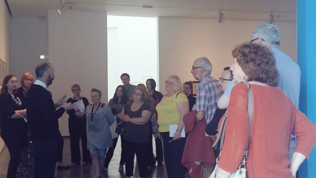 TheMACBelfast's tweet photo. Our #MACtivist's and FOH team at #MACHockney #IdrawIdo training ahead of the exhibition opening on Friday https://t.co/F5xsLbVKID