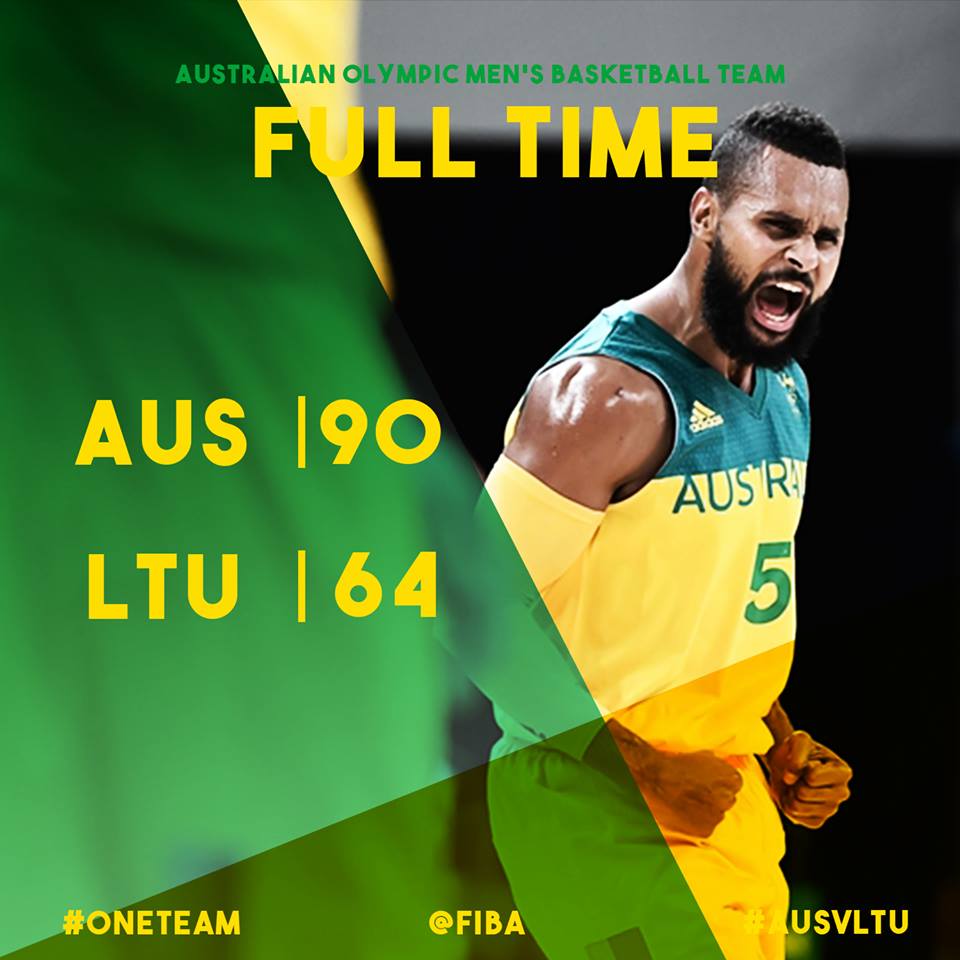 BasketballAus's tweet photo. #ONETEAM | #AUS WINS! BRING ON THE SEMI-FINALS!

Full box score: https://t.co/JA8bH18FBS https://t.co/RQcHj2E1Us