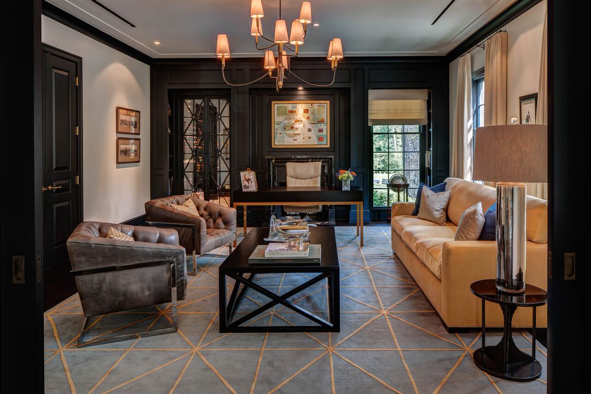 LauraUInc's tweet image. We have a new #ChairObsession! These @zinc_door lounge chairs are the perfect masculine touch to this parlor.