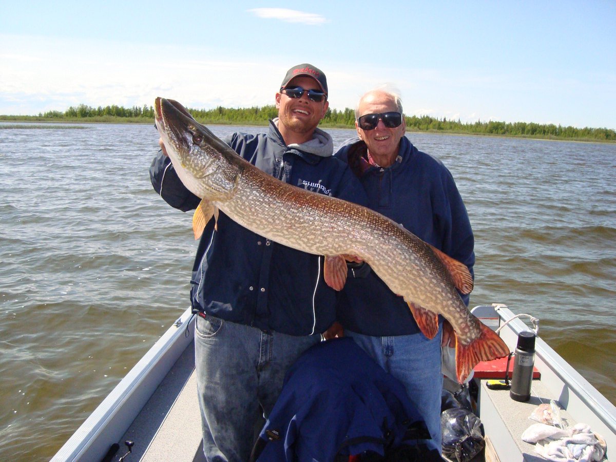 A #BigPike from Great Slave Lake in @spectacularNWT #fishing #explorenwt #spectacularNWT