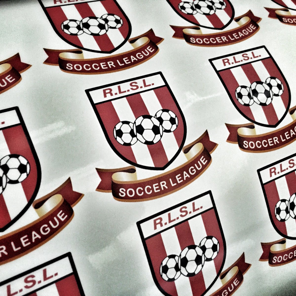 GMediaWraps's tweet photo. Team decals done in under 24hrs...Yes We Can! A few for a local team. Let us know what you need. #TeamDecals #Decals https://t.co/DZ91X3cWnF