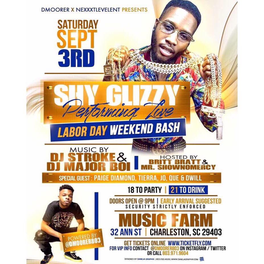 Dmoorer803__'s tweet photo. I will be giving away 1 free ticket to see Shy Glizzy on Sept 3 to the female in the sexiest dress on Sunday! #B2SP🍏 https://t.co/6obRc0mFjh
