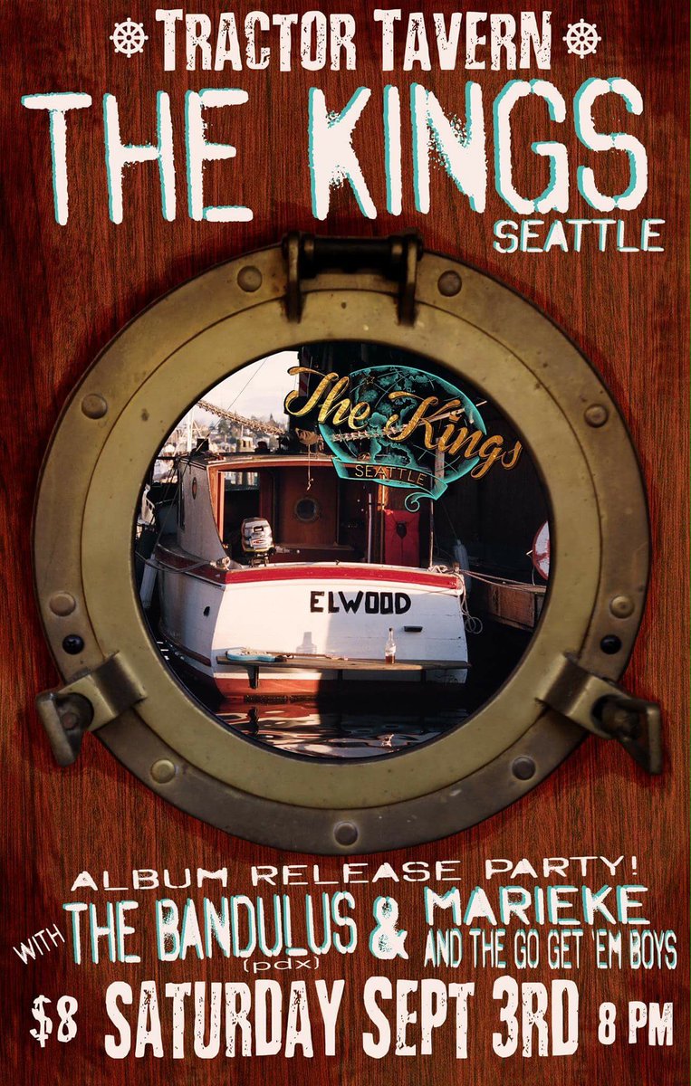 TheKingsSeattle's tweet image. Vinyl release party at @tractortavern Saturday, September 3rd with Marieke &amp;amp; the Go Get 'Em Boys and @TheBandulus