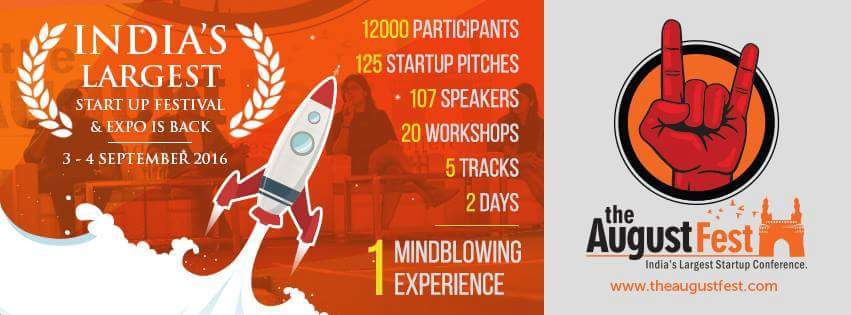India's Largest Startup Festival is all set to rock. Celebrate Entrepreneurship &amp; learn from experts <a href="/TheAugustFest/">The August Fest</a>.
