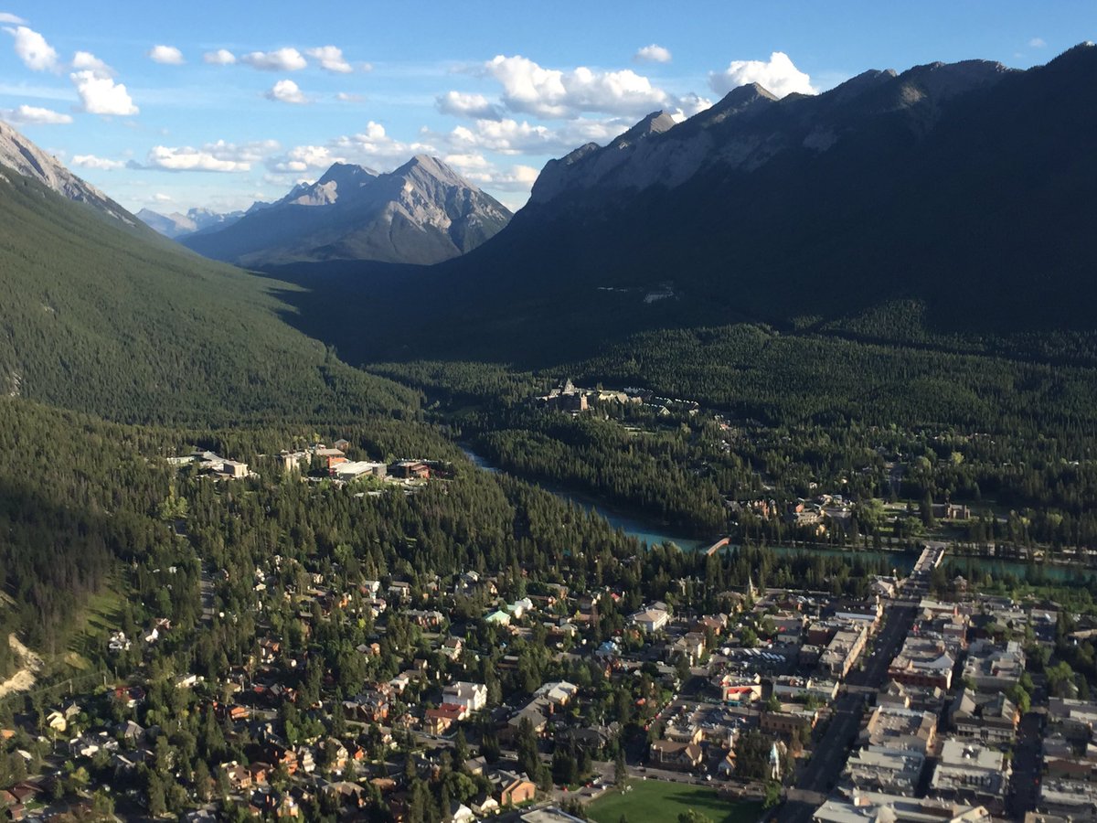 Over Banff going to Golden