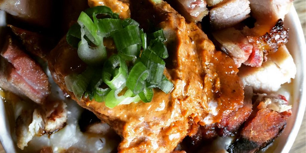 Reco of the day: Anson Mills Grits 👉 <a href="/MorgansBK/">Morgan'sBrooklynBBQ</a> 👉 #ProspectHeights #Brooklyn #Ny #BBQ #local #yummy 😋