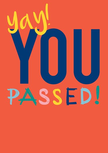 Big day tomorrow - A level results due, hope plenty of these cards will be needed. Good luck to all those waiting