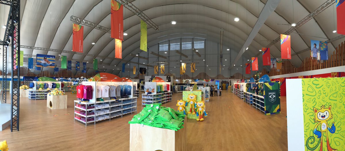 SummerCreative's tweet image. The Megastore for Rio 2016, before the grand opening. The largest of 58 stores we designed for this year's Olympics.