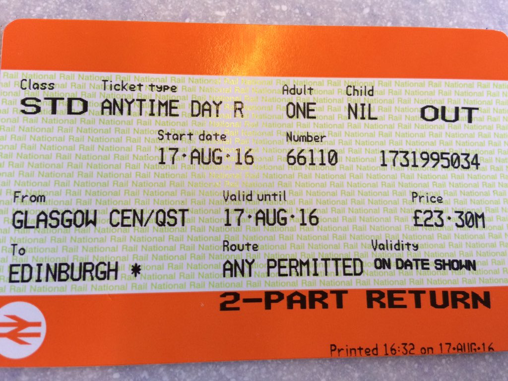 banchory's tweet photo. @ScotRail bought in queen st ticket office. Requested this train specifically but refused off peak fare. https://t.co/m6um6qWBod