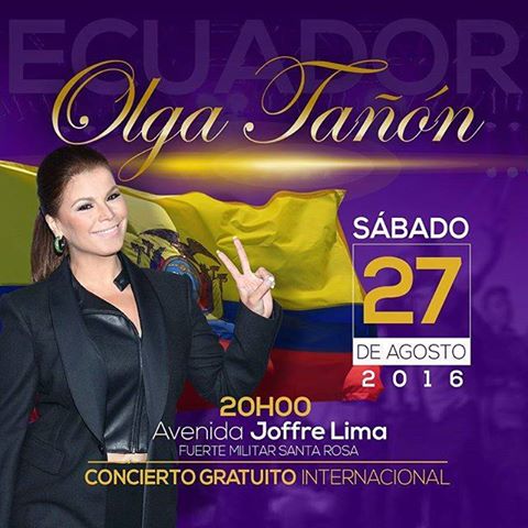 OLGATANON1313's tweet photo. Muy emocionada de poder visitar a mi querido público ecuatoriano¿Están preparados mis tañoneros? https://t.co/HOPqfO7OIu