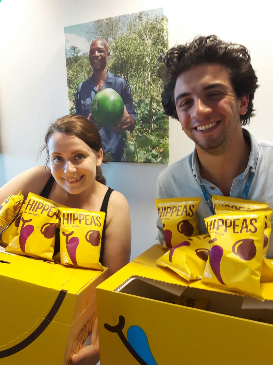 FarmAfrica's tweet photo. Very excited by the @hippeas_snacks delivery today. They'll be handed out at #RAGConference next week! #PeasAndLove https://t.co/HBSA9SveSK