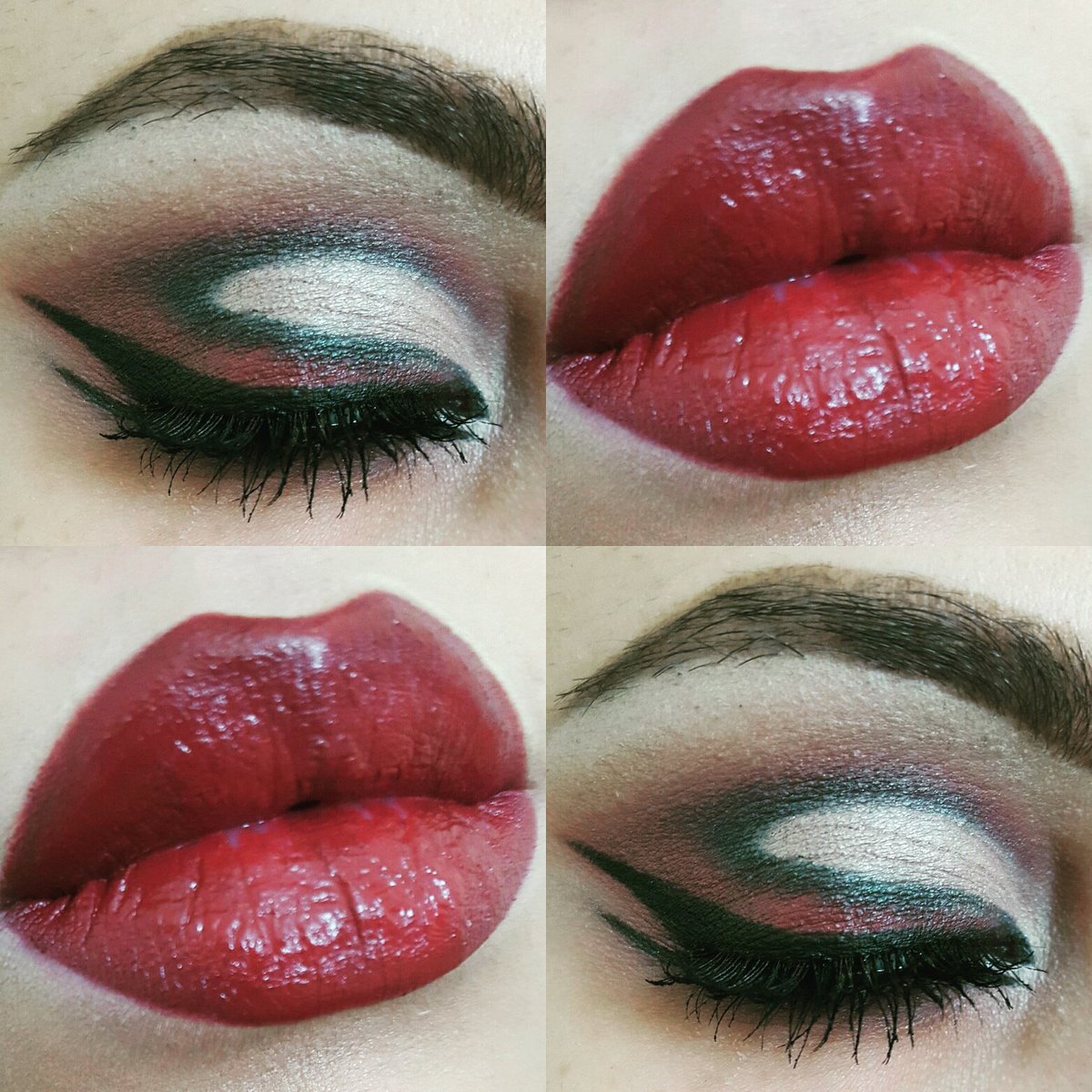 Who likes creative make up?? 💄💋😊😊
This is today's style 👇👇👇👇
What do you think about it???
#makeup #eyeshadow #LIPP