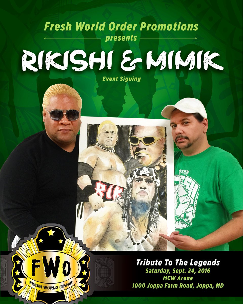 MCWWrestling's tweet photo. #TributeToTheLegends #WWEHOF’er @TheRealRikishi returns 2 #MCW courtesy of #FreshWorldOrder! https://t.co/ldeuDovVkY https://t.co/QlJeVVb8P5