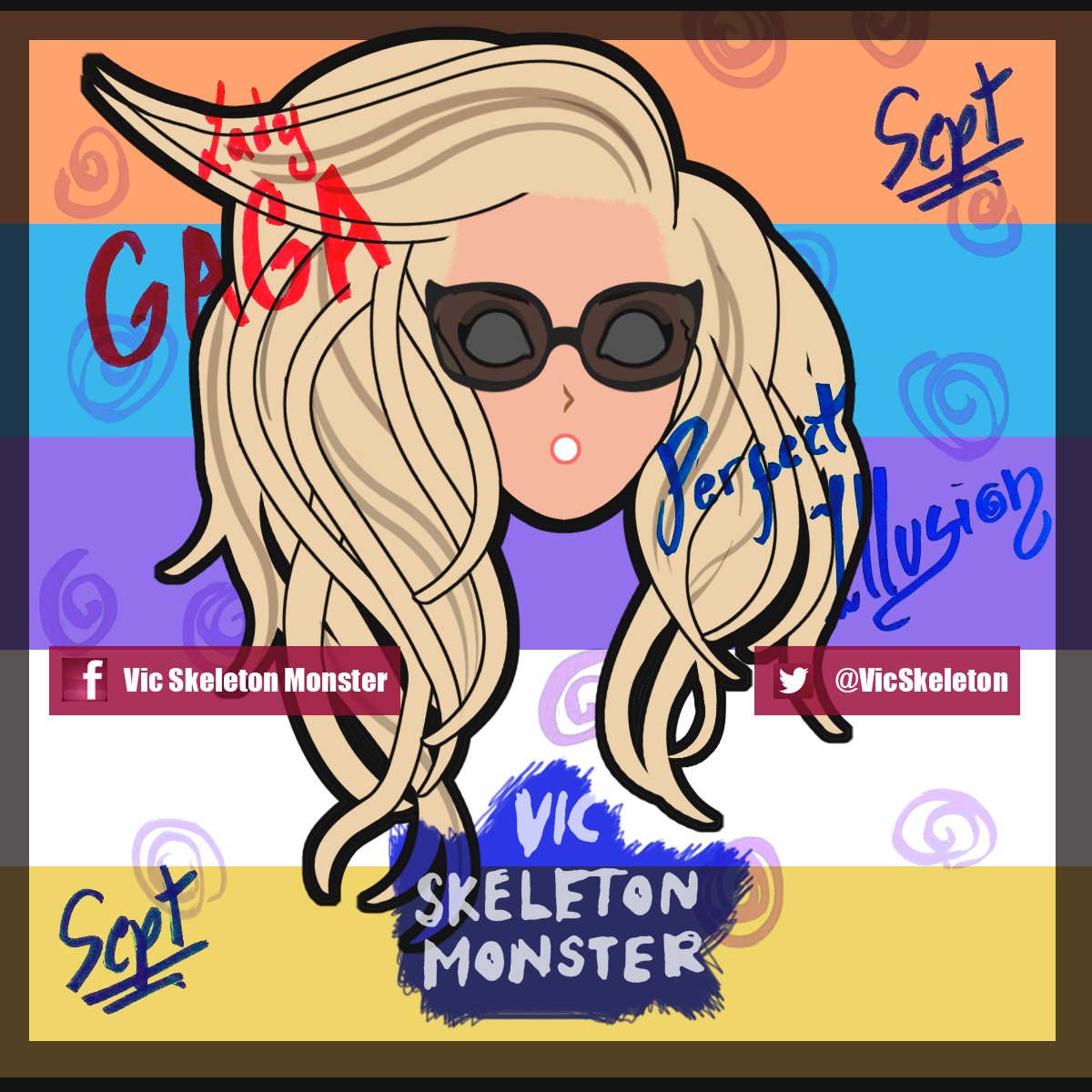 VicSkeleton's tweet photo. September // New Single @ladygaga #perfectillusion #gaga #art #lg5 #monsterart #popmusic #LG5Time https://t.co/RLHT8W22kP