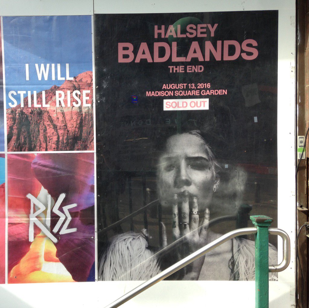 Astralwerks's tweet photo. Did you come to The End? #HalseyMSG @TheGarden 👀 14th st &amp; 7th avenue NYC https://t.co/BZvRaGbp93