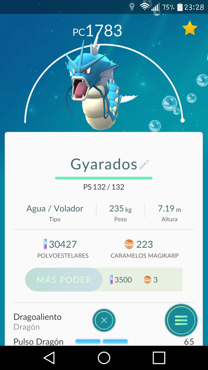PokemonGoSestao's tweet photo. Después de muchos días de farmeo de Magikarps, salio uno bueno para evolucionar  @PokemonGo_BIO #PokemonGoSpain https://t.co/ALbHV0e3nD