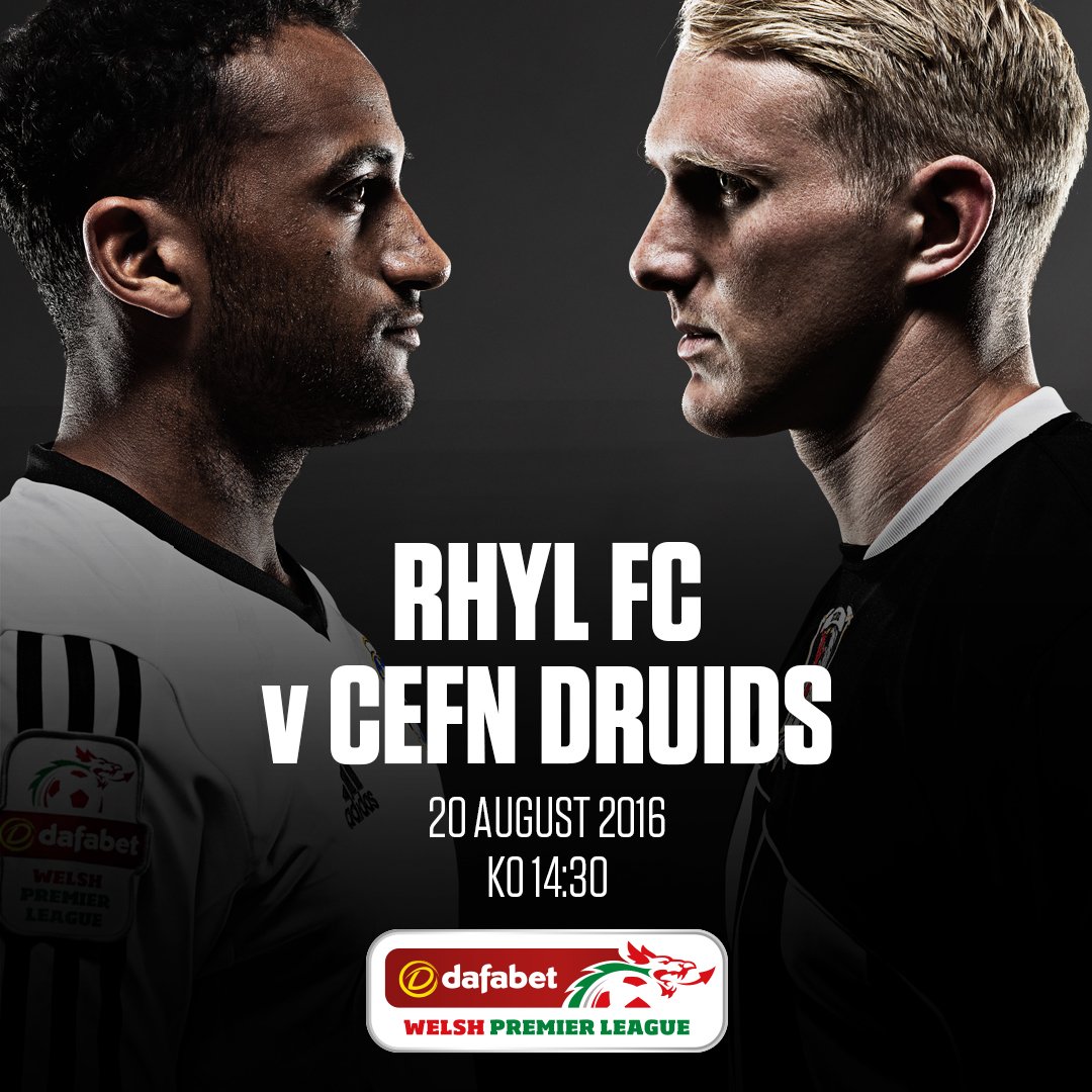 rhylfc's tweet image. Look ahead to Saturday as Rhyl go head to head with @CefnDruids in the @Dafabet #WPL  goo.gl/kRV3vr