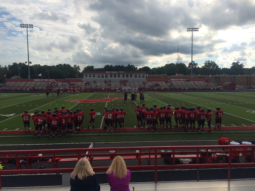 7th and 8th <a href="/NPCitySchools/">New Philadelphia Quakers</a> football teams in first action of season at Minerva. #GoQuakers