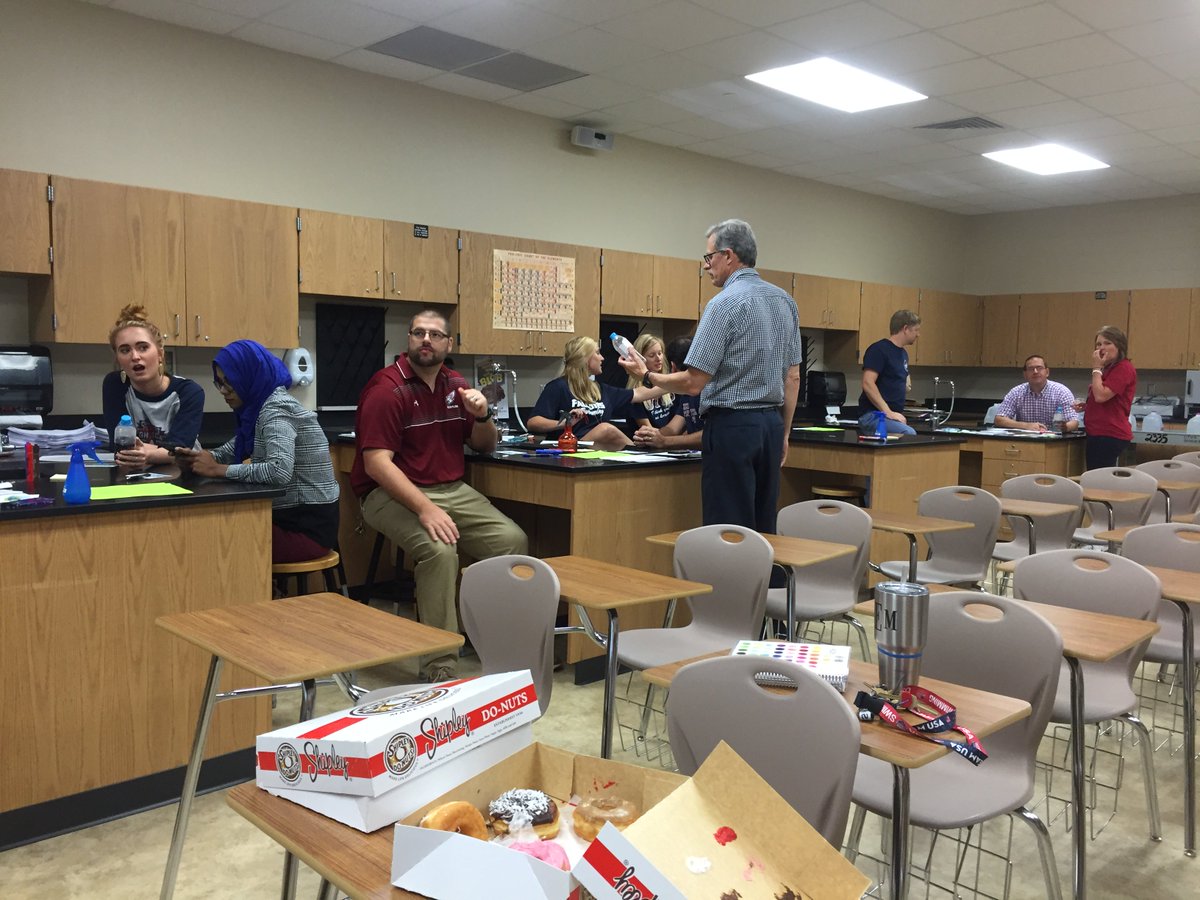 CourtSchindler's tweet image. OTHS science dept engaging in a 5E lesson this morning.  Ready to continue the inquiry journey!#explorebeforeexplain