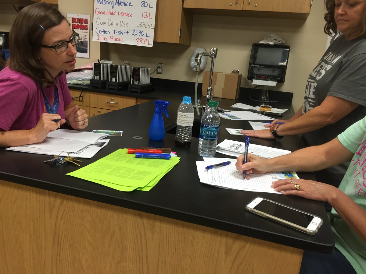 CourtSchindler's tweet image. OTHS science dept engaging in a 5E lesson this morning.  Ready to continue the inquiry journey!#explorebeforeexplain