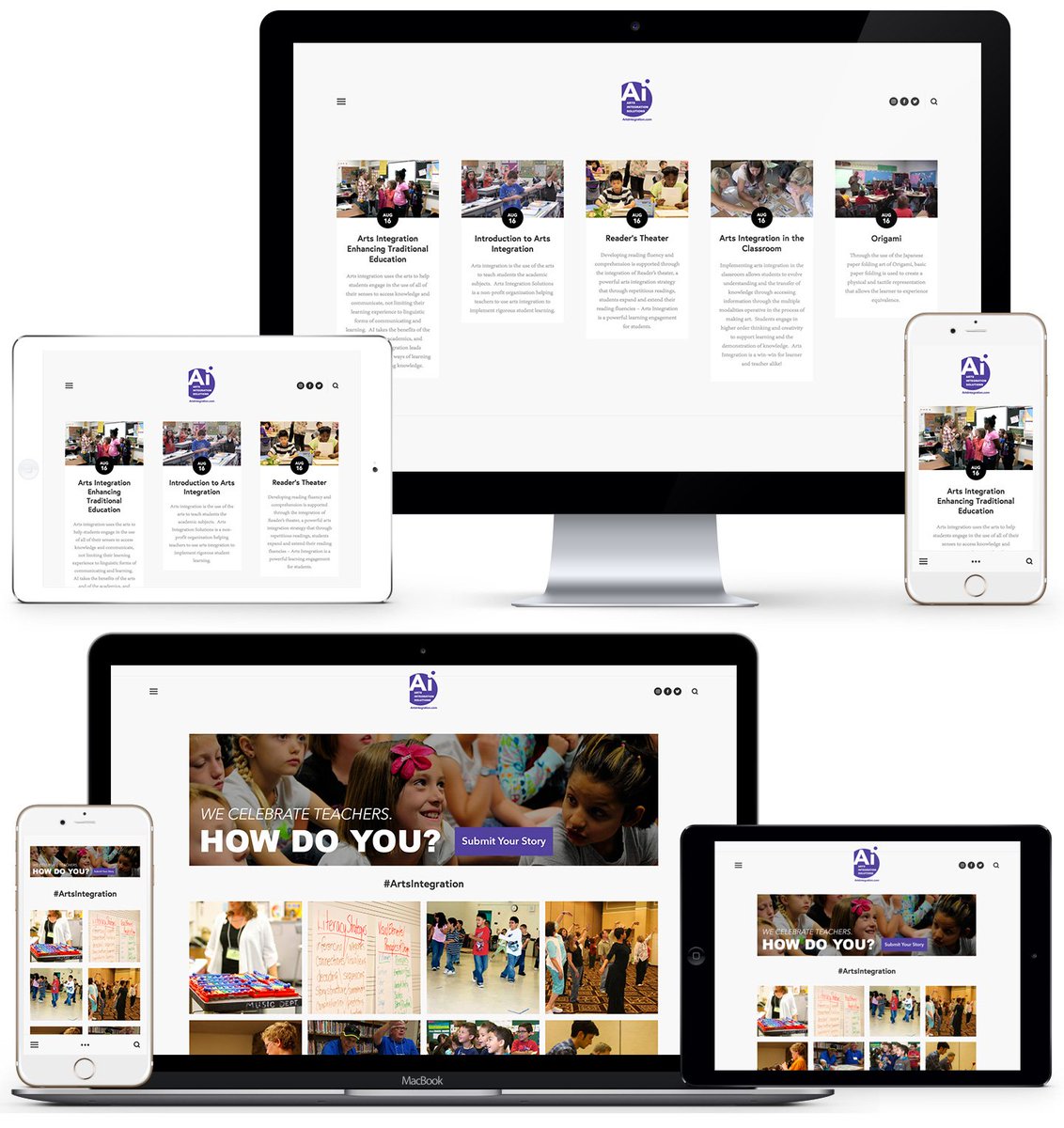 We are VERY excited to announce the highly anticipated launch of our BRAND NEW website! ArtsIntegration.com