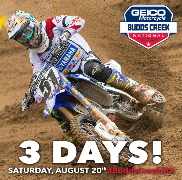 Only 3 days to go until the 2016 Budds Creek Pro National! #buddscreek #buddscreekpronational