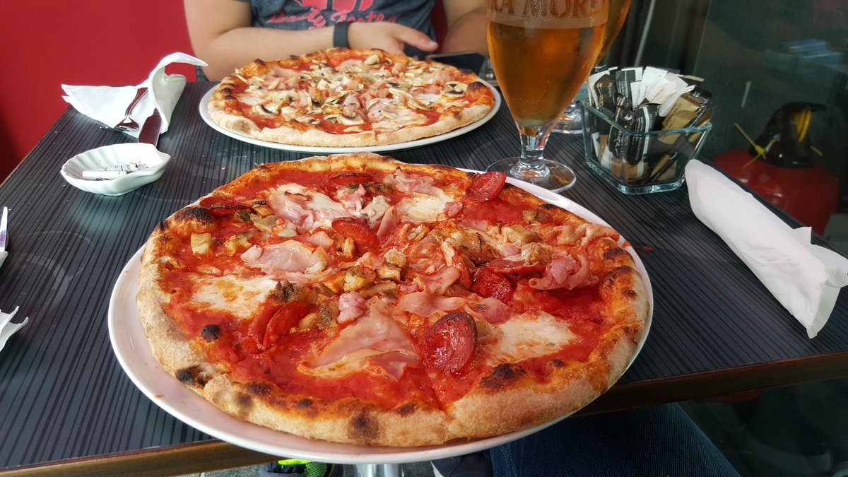 Just ate the most incredible pizza at Cafe Class in Woking. Eyes too big for my belly!