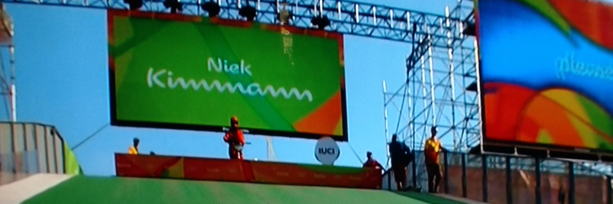 BryceBetts132's tweet photo. .@niekkimmann's last name low key looks like a Ramen noodle in the #Rio2016 font. 

#BMX #teamnl https://t.co/cPtvm6SyvD