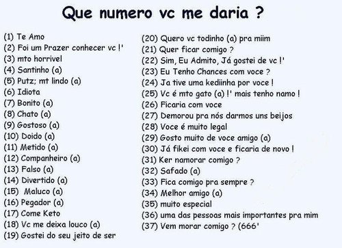 Que numero vc me daria??