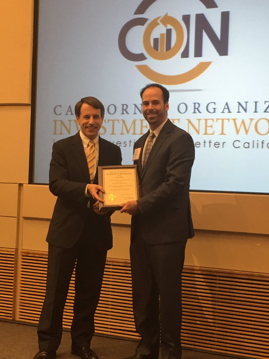 CDInews's tweet image. Commissioner @CA_DaveJones honors @Prudential &amp;amp; @greatwestlifeca as well as other insurers investing in @CoinImpact.
