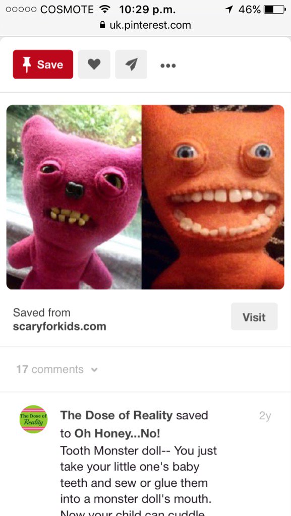 baby teeth monster dolls