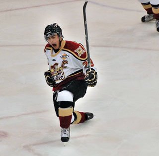 BCHLWarriors's tweet photo. Former Warrior captain &amp; 3rd all time in points @GrieverFever is pumped about the season opener! Just 23 days away! https://t.co/nG7sIxslrZ