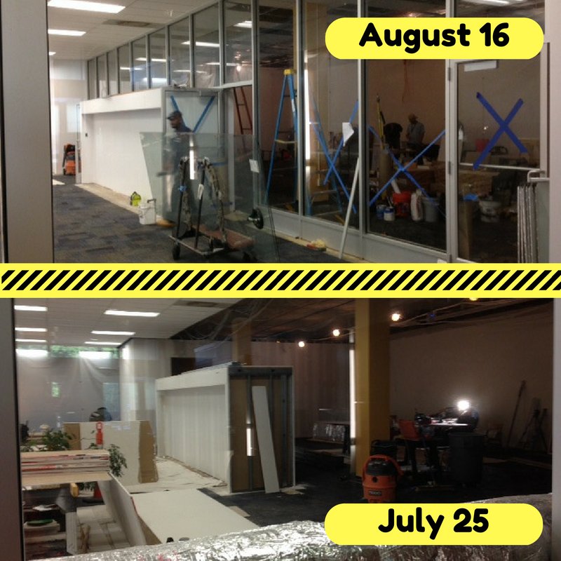 CookLibraryOfTU's tweet photo. The construction in our Circulation area is almost done! #RenewingCookLibrary #renovation https://t.co/IwMx40nZhf