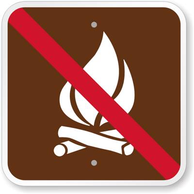 NOTICE: CAMPFIRES and charcoal are banned in ALL WA state parks. Gas and propane are ok. See ow.ly/4ywc303kHSE