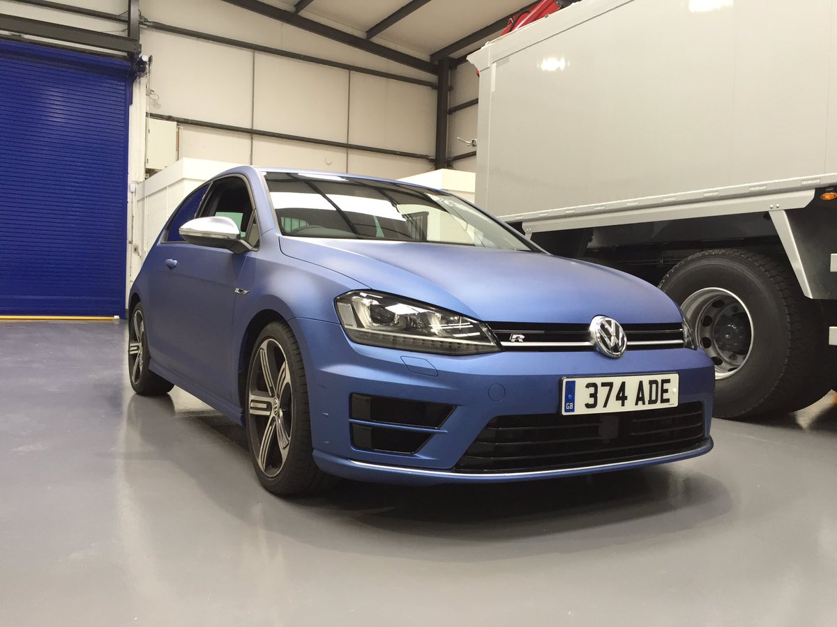 Farnell17's tweet photo. #VW #golfR #mattblue #wraps https://t.co/ydfkjwSMes