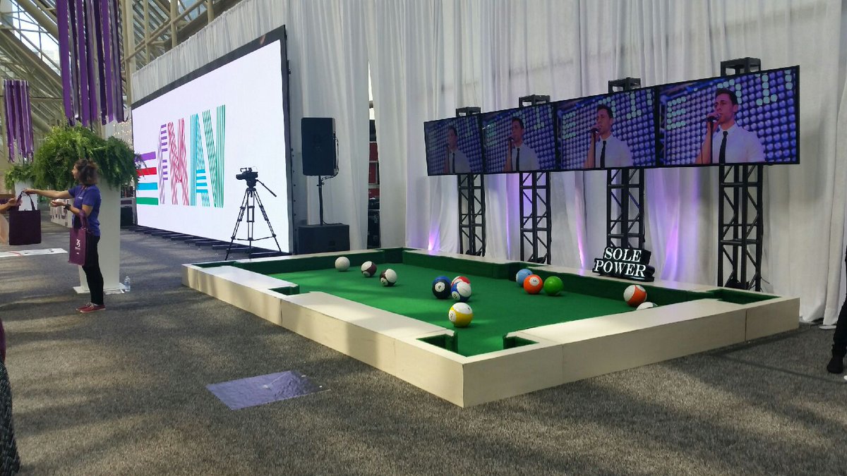 NFMarriott's tweet photo. Eight Ball corner pocket @SolePower @Incentive_Works #IWShow #IW25 #MeetInNiagara https://t.co/7N2g0OLW3L