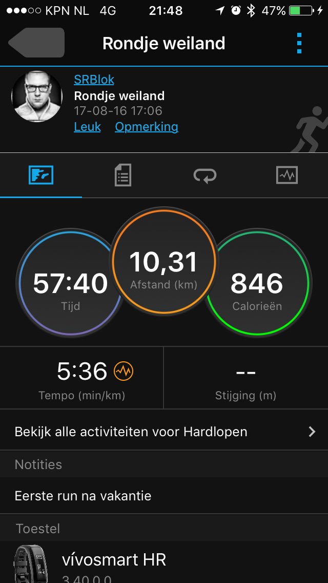 In de middag zon 1e rondje na de vakantie gedaan,ging niet gemakkelijk.maar wel gedaan #lappingeveryoneonthecouch