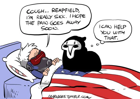 When Jack is sick, Reapfield helps #overwatch #reaper 