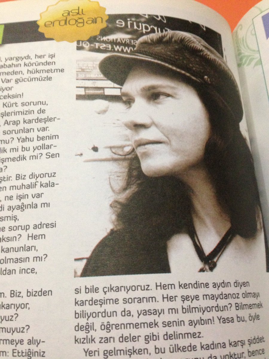 bayanyani's tweet photo. Dünya edebiyat mirasına kalacak  50 yazar seçkisindeki tek türk yazarı #AslıErdoğan gözaltina alinmiş.Bu utanç yeter https://t.co/iuq10DeSEU