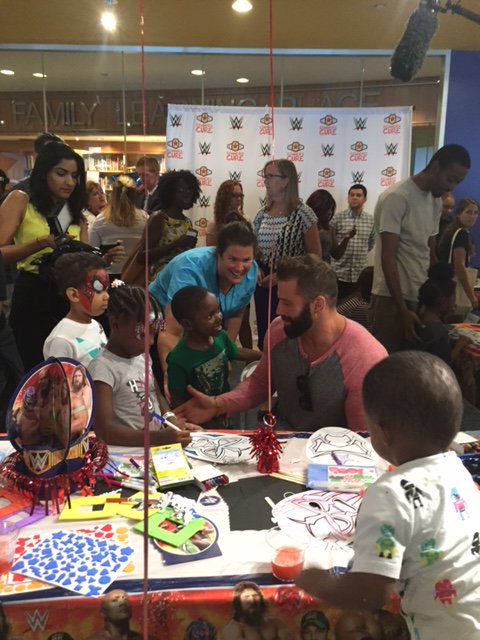 The V Foundation for Cancer Research (@thevfoundation) on Twitter photo Great day w/ <a href="/WWECommunity/">WWE Community</a> & <a href="/WWE/">WWE</a> Superstars visiting kids <a href="/MontefioreNYC/">Montefiore Health System</a>! #SummerSlam #ConnorsCure #DontEverGiveUp Great day w/ <a href="/WWECommunity/">WWE Community</a> & <a href="/WWE/">WWE</a> Superstars visiting kids <a href="/MontefioreNYC/">Montefiore Health System</a>! #SummerSlam #ConnorsCure #DontEverGiveUp