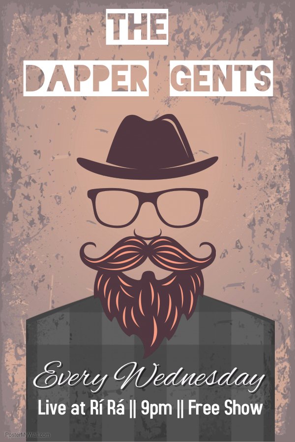 Come see the best dressed band in Portland <a href="/DapGents/">The Dapper Gents</a> every Wednesday here at RiRa starting at 9pm! #PortlandME