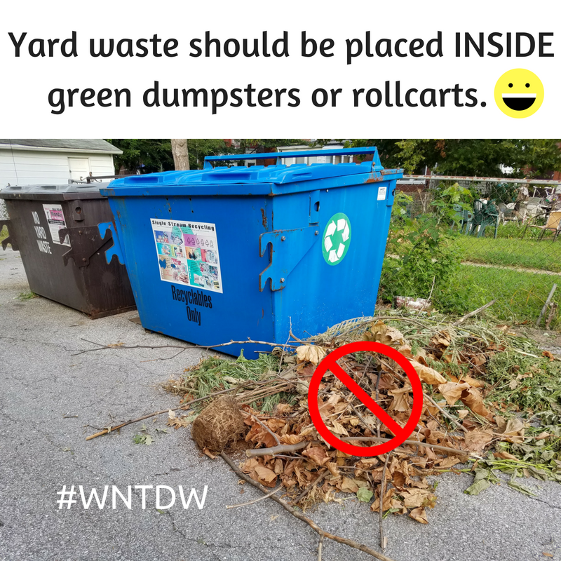 STLCityRecycles's tweet photo. #WhatNotToDoWeds (2) If you need another dumpster please call @stlcsb 622-4800 #Fail #GoBlue #RecycleForTheLou https://t.co/iSuwOYwbjk