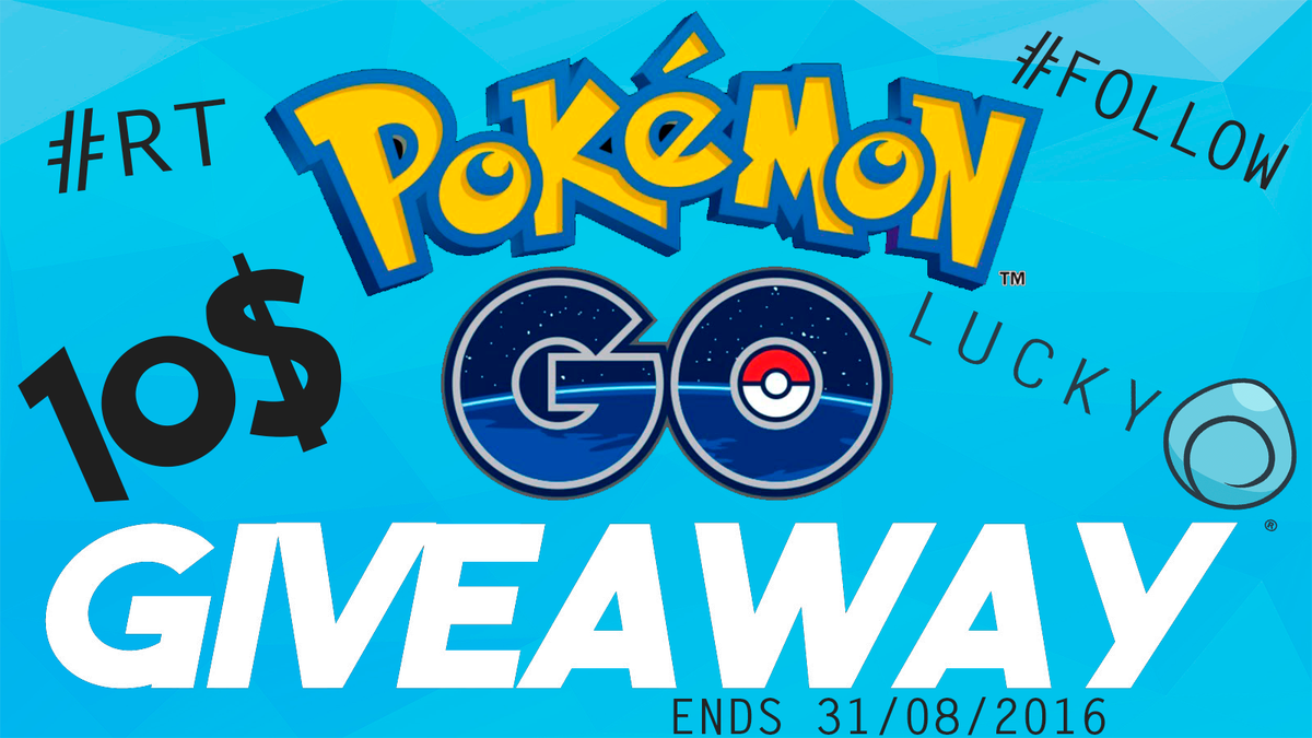 ImTheCompany's tweet photo. *#GIVEAWAY 10$ for #POKEMONGO*

{Just #follow us and #RT this tweet and you have a chance for win this 10$} https://t.co/jC9hkkkxkY