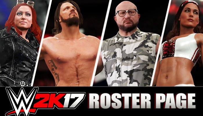 TheSDHotel's tweet photo. WWE 2K17 ROSTER PAGE Updated with Screenshots! 90+ Profiles! https://t.co/jFg90HinXj #WWE2K17 @WWEgames https://t.co/EdtyHGsv33