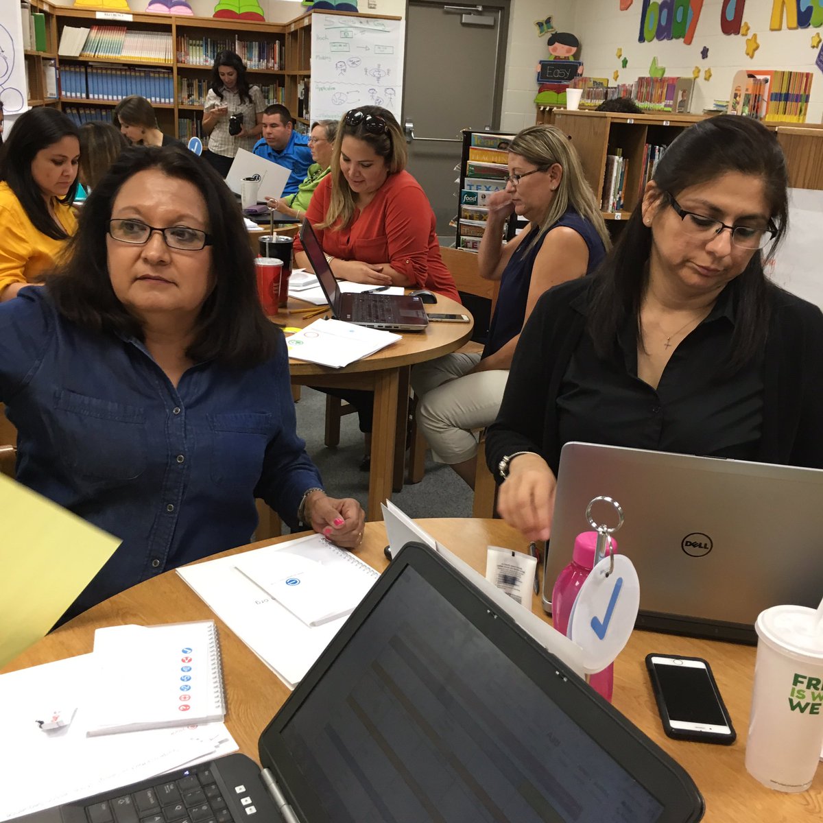 Third grade is prepping for the year. #ThirdHerd 😎 #engage2learn #HCISD