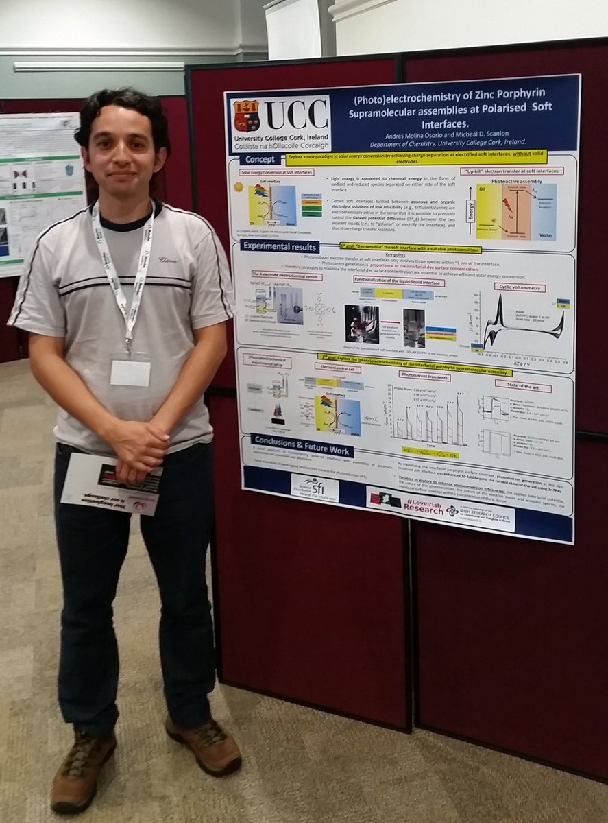 M_D_Scanlon's tweet image. Andrés Molina Osorio presents #porphyrin #photoelectrochemistry at #softinterfaces #Electrochem2016 @uniofleicester.