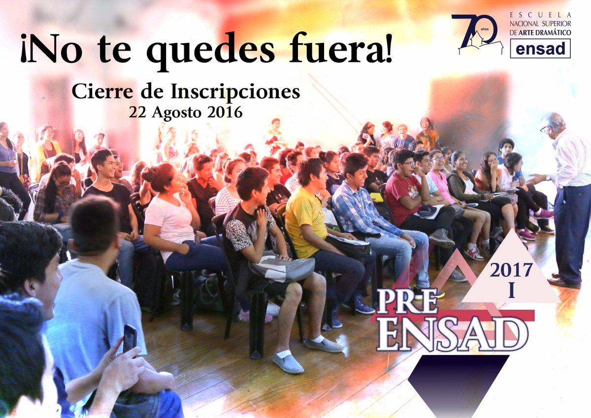 ensadperu's tweet photo. Quedan  pocos días para inscribirte en la PRE ENSAD: solo  hasta  el 22 de agosto!!! https://t.co/fIimYfsdhQ https://t.co/lIQHMxZTyh