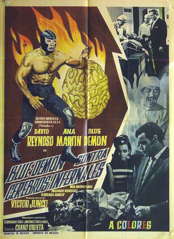 1968 Blue Demon Movie Poster
