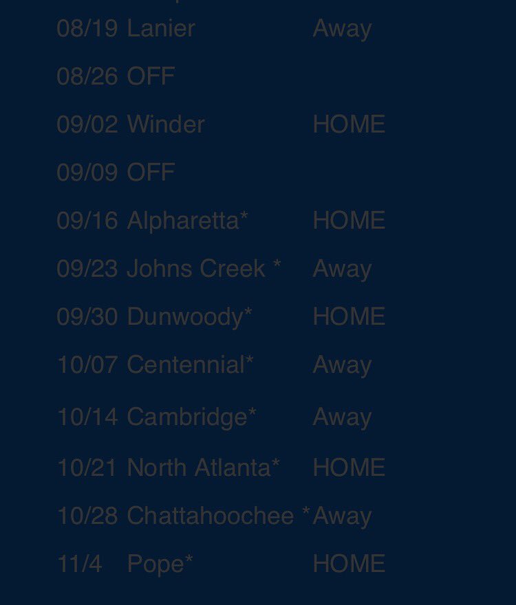 titansof2019's tweet photo. Here is this seasons varsity football schedule! Come on out and support our boys🏈⚡️ https://t.co/WcmklMBHbf
