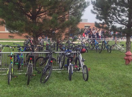 M19Tech's tweet image. The bicycles return..... #middleschool #Mascoutah